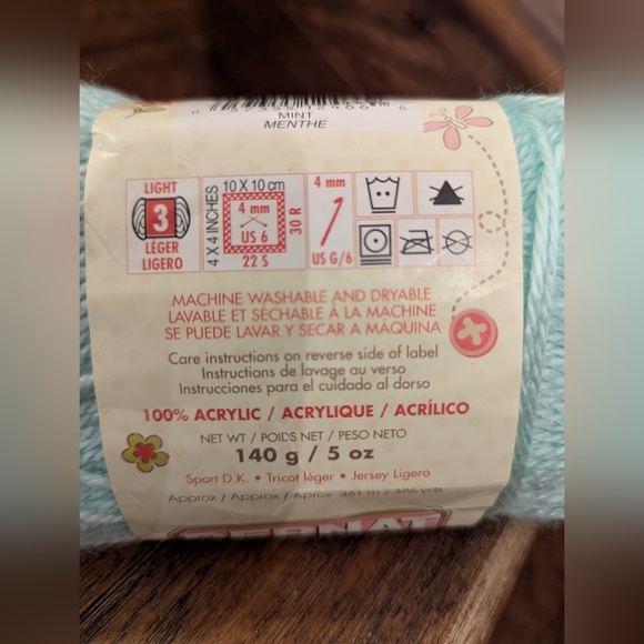 Bernat Softee Baby & Giggle Baby Yarn Lot, Mint & Giggle Green 2 skiens 240g - Picture 4 of 10